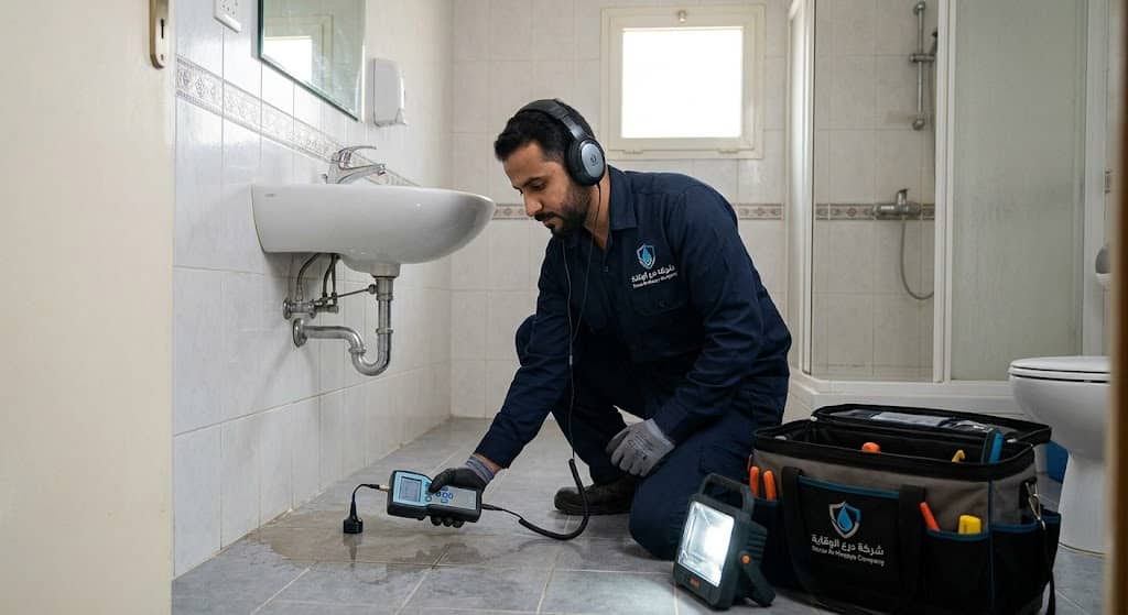 أرخص كشف تسربات المياه بالدمام | معالجة الخرير وحلول فورية